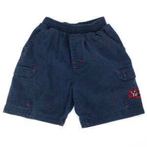 Vintage YuGiOh Blue Shorts Embroidered Yu-Gi-Oh 90's Y2K Boys Sz 4